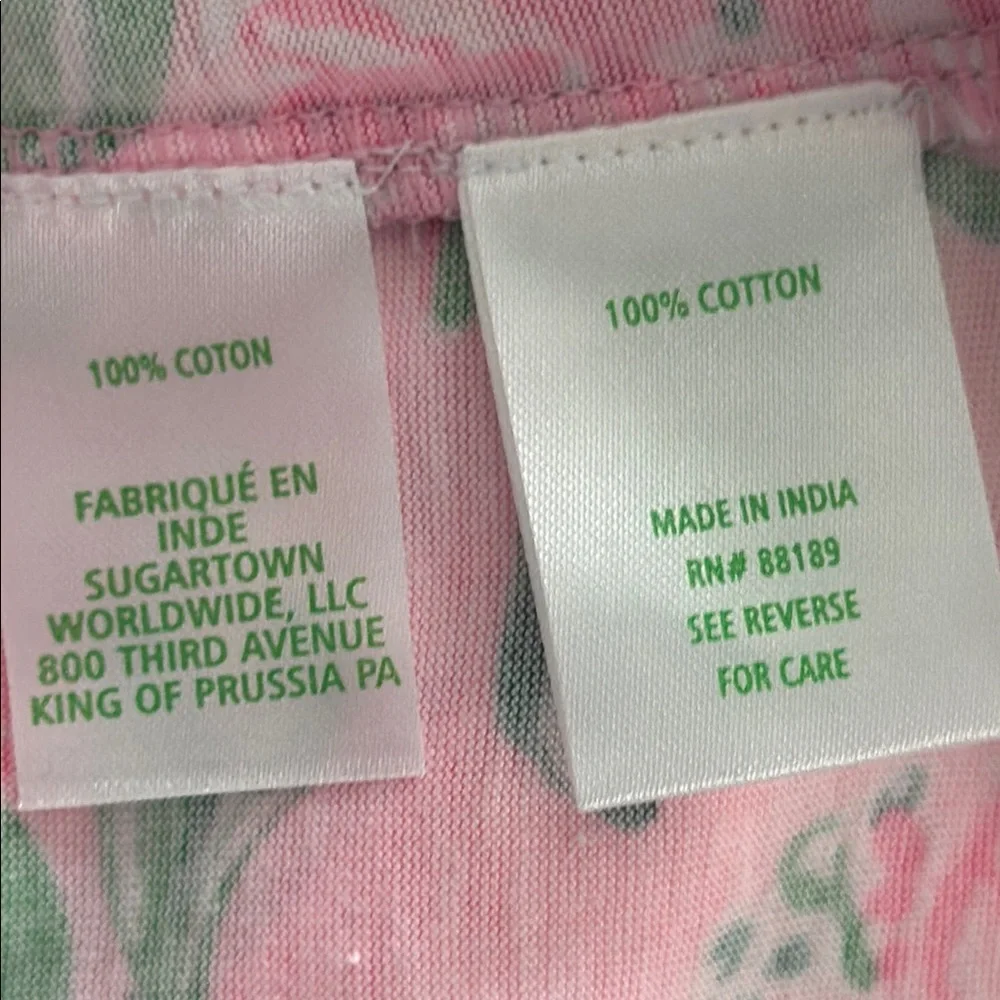 Lilly Pulitzer Pink and Green Floral Dress NWT size M - Picture 8 of 8